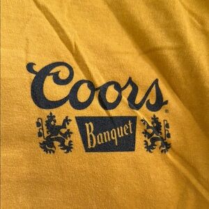 Coors Banquet Yellow Short Sleeve Tee